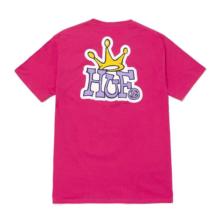 HUF Crown Logo S/S T-Shirt Sangria