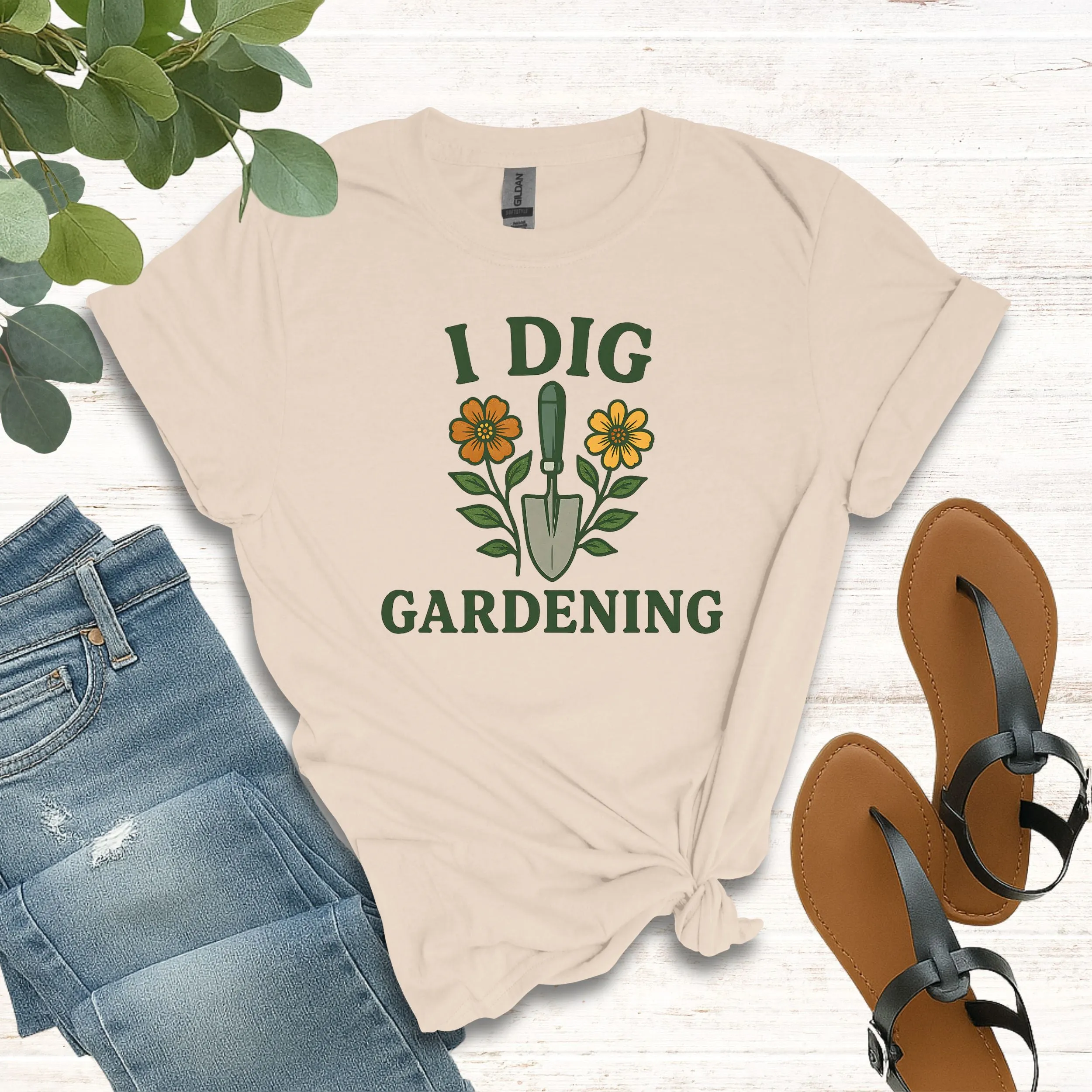 I Dig Gardening T-Shirt for Plant Lovers