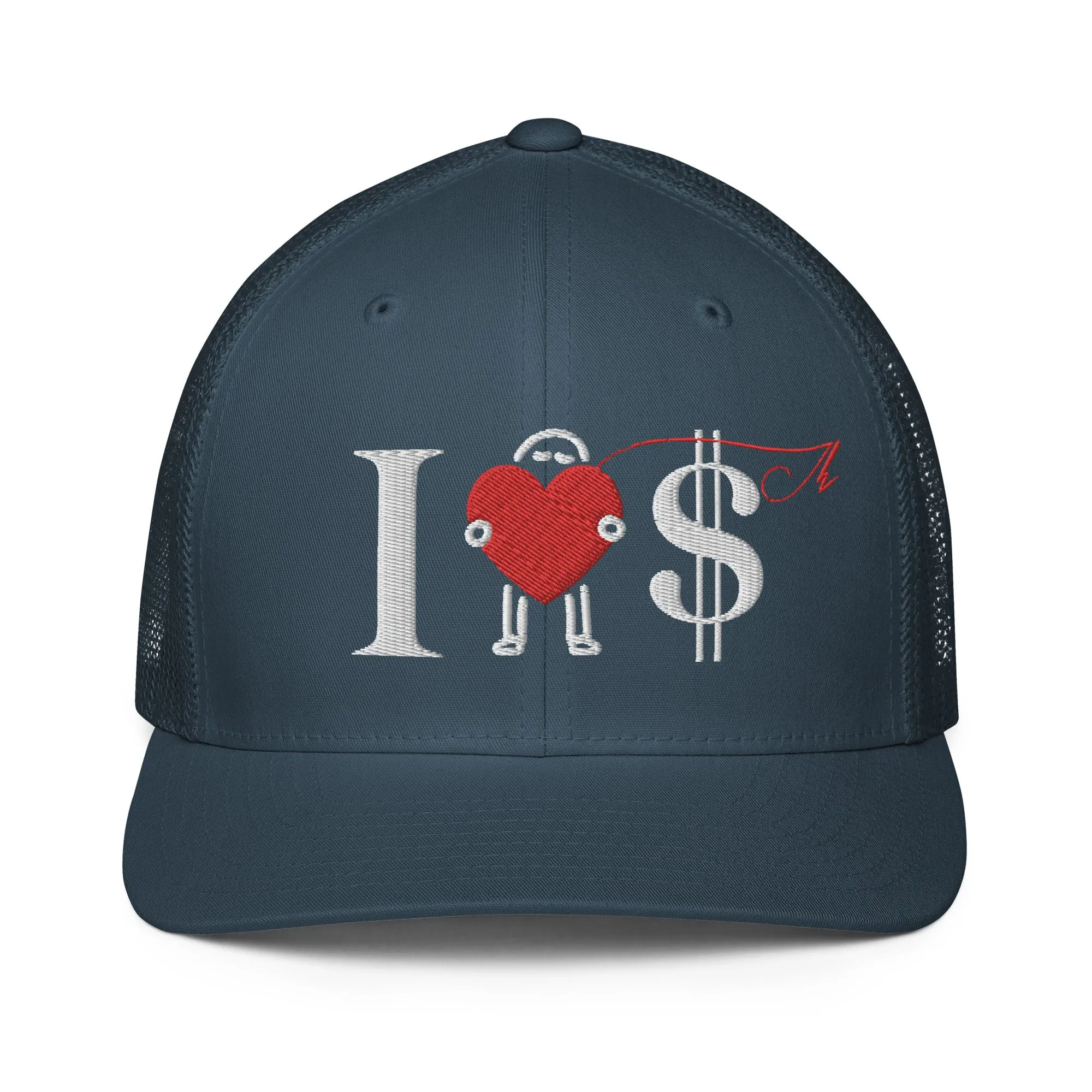 I love $ Mesh back trucker cap