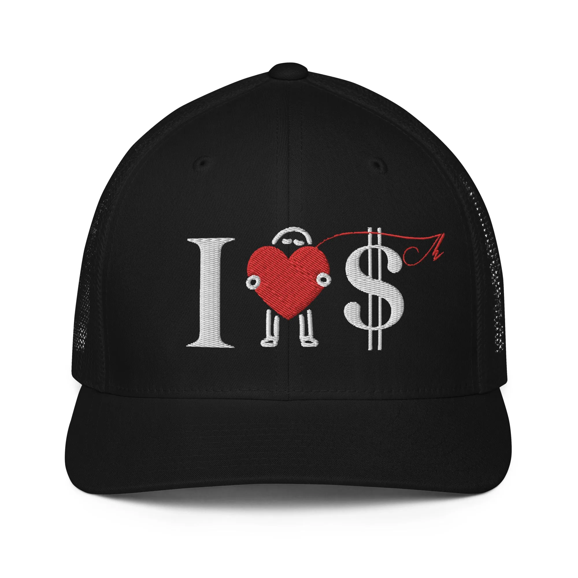 I love $ Mesh back trucker cap