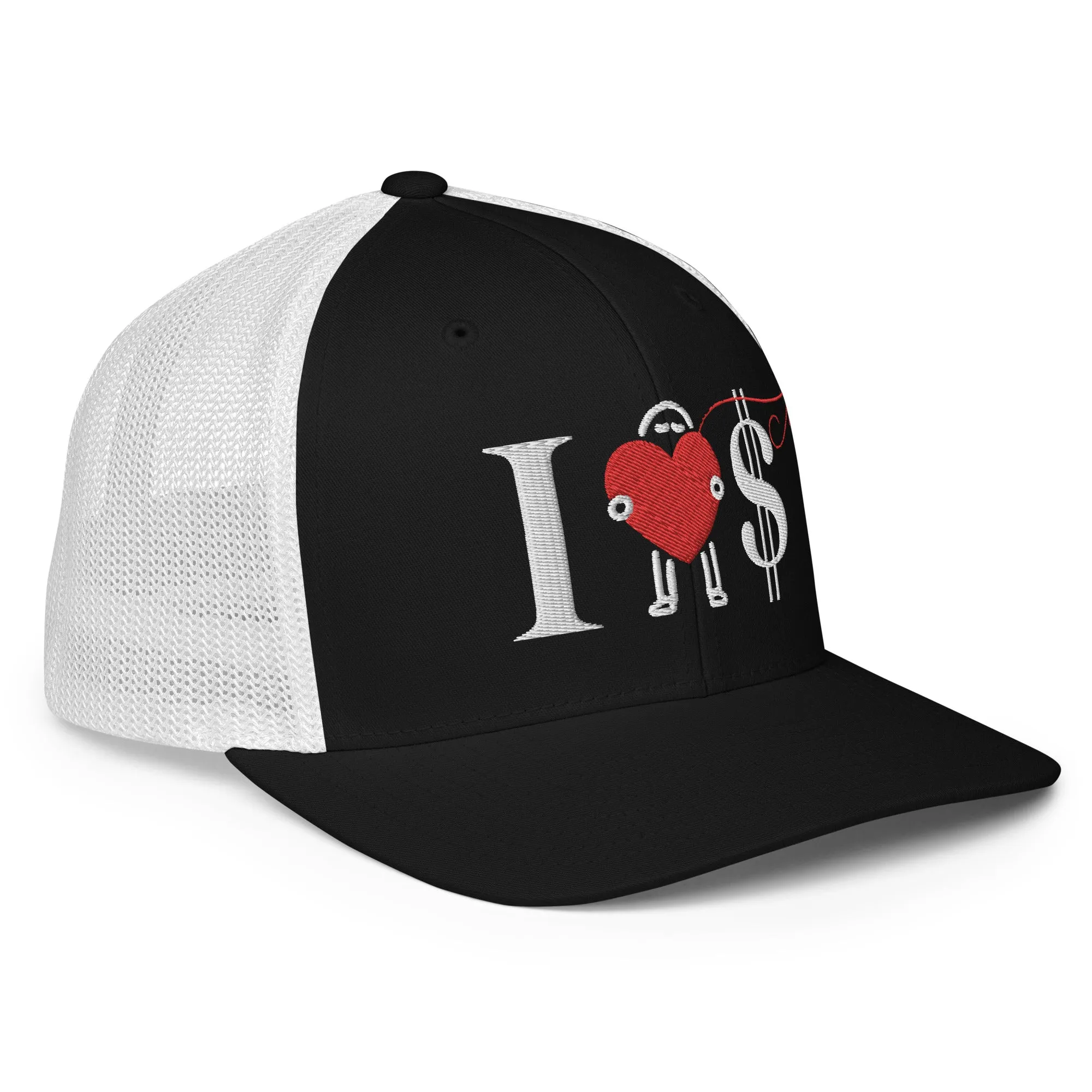 I love $ Mesh back trucker cap