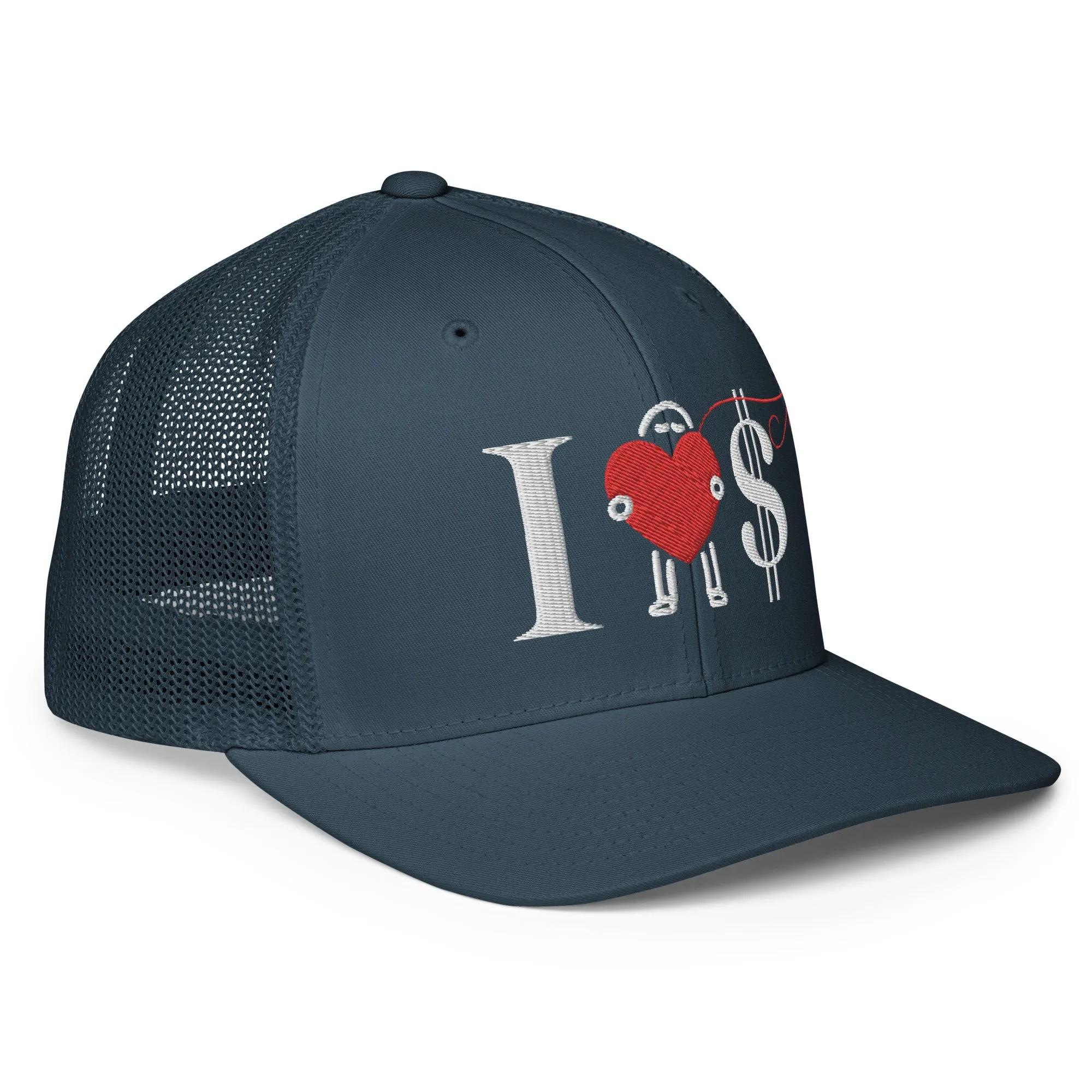 I love $ Mesh back trucker cap