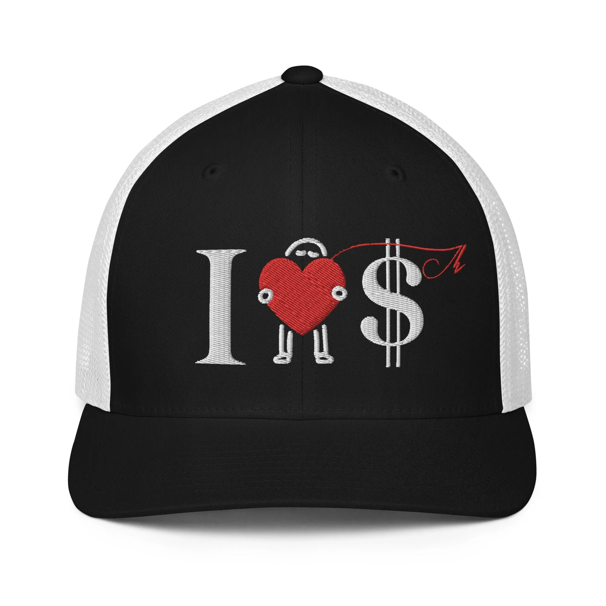I love $ Mesh back trucker cap