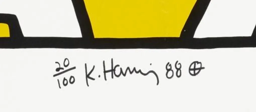 Keith Haring: Attack On AIDS, 1988 Hand Signed Edition of 100