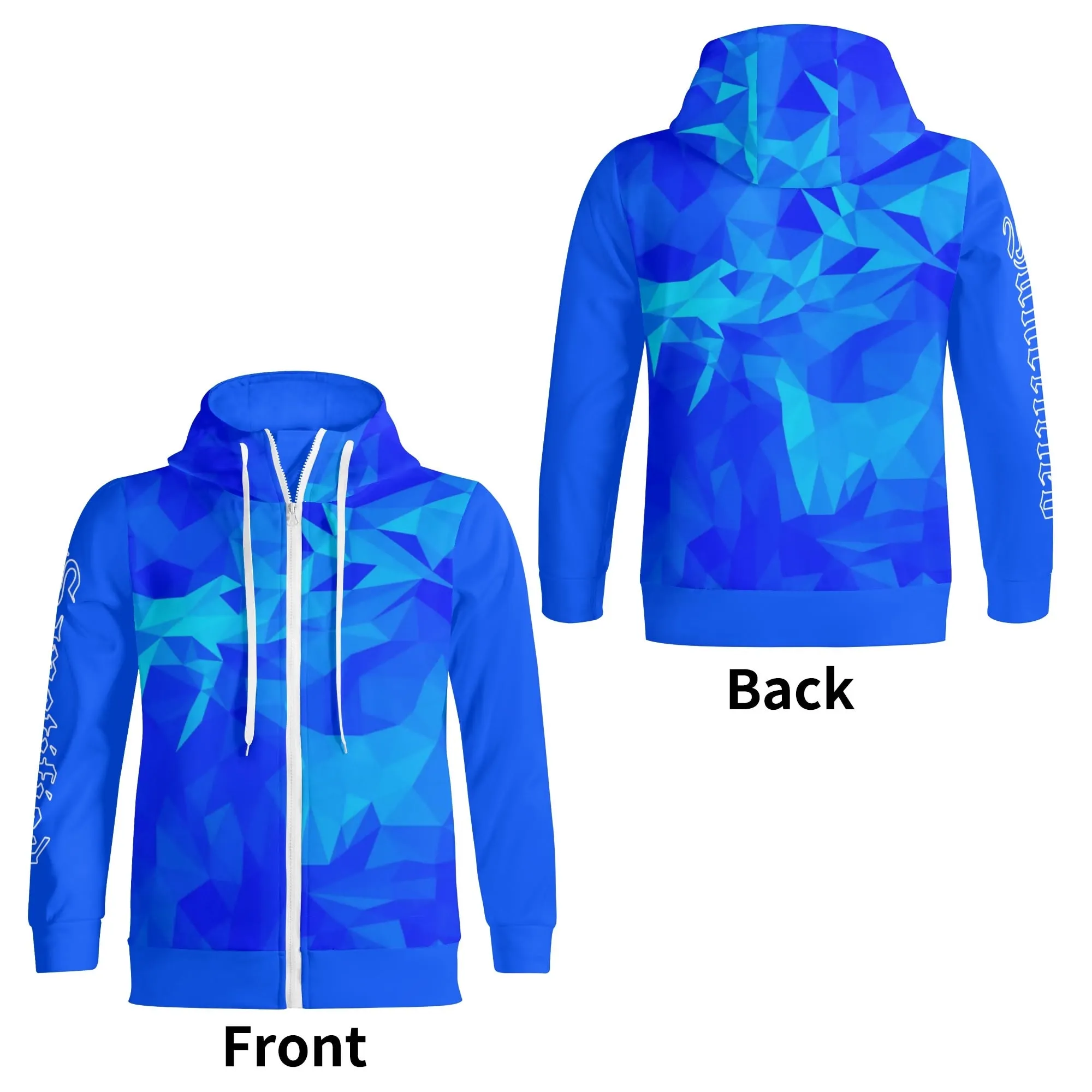 King Jesus- Adult Full Zip Turtleneck Hoodie Streetwear, Free Shipping