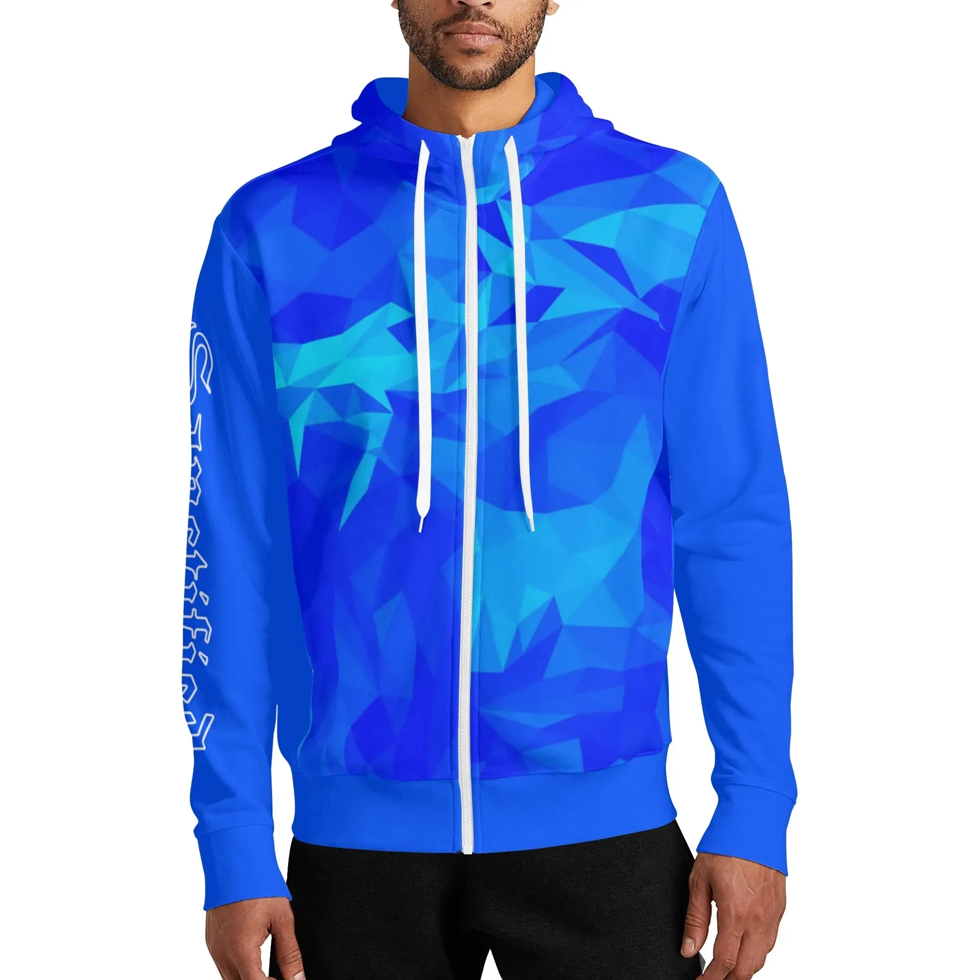 King Jesus- Adult Full Zip Turtleneck Hoodie Streetwear, Free Shipping