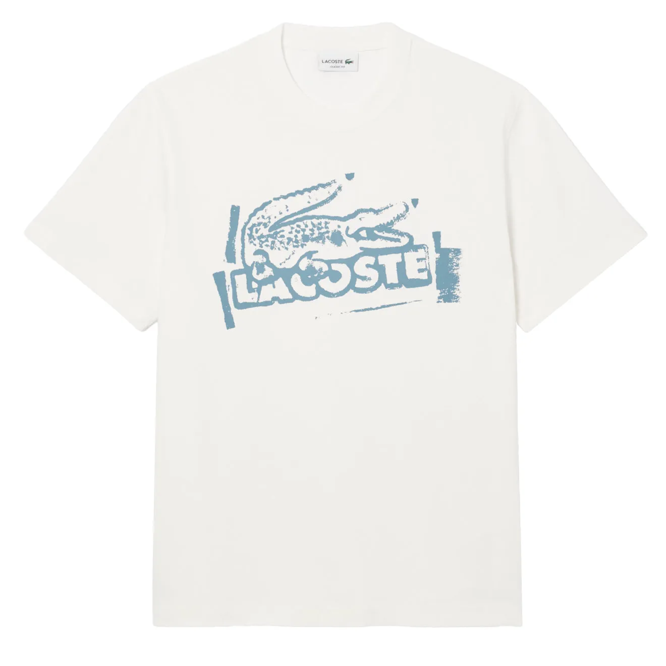 Lacoste Crocodile Graffiti S/S Tee White