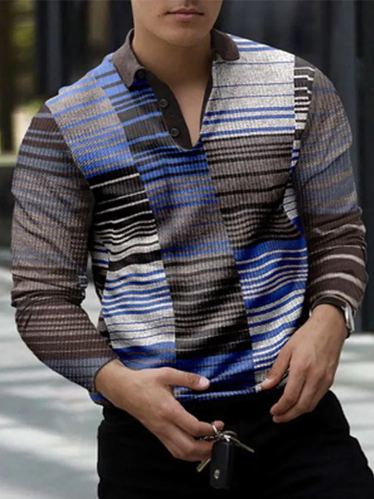 Lapel Streetwear Long Sleeve Shirt