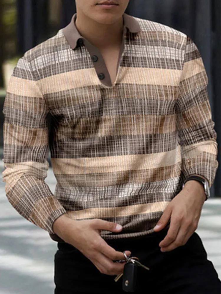 Lapel Streetwear Long Sleeve Shirt