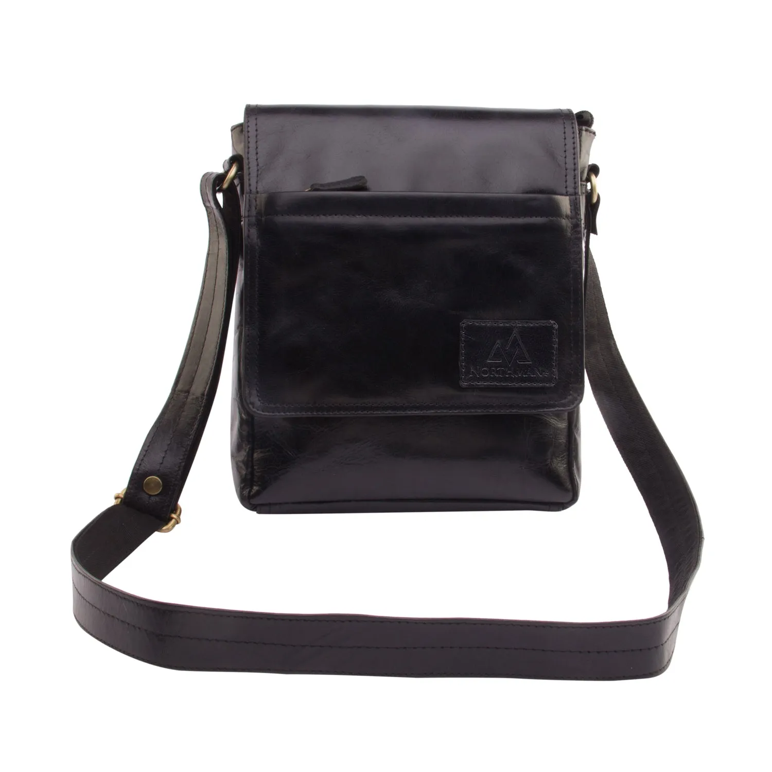 Leather Sling Bag : The Urban Explorer in Black