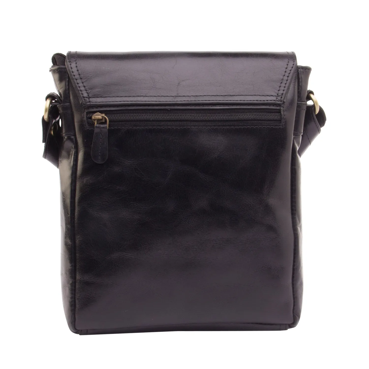 Leather Sling Bag : The Urban Explorer in Black