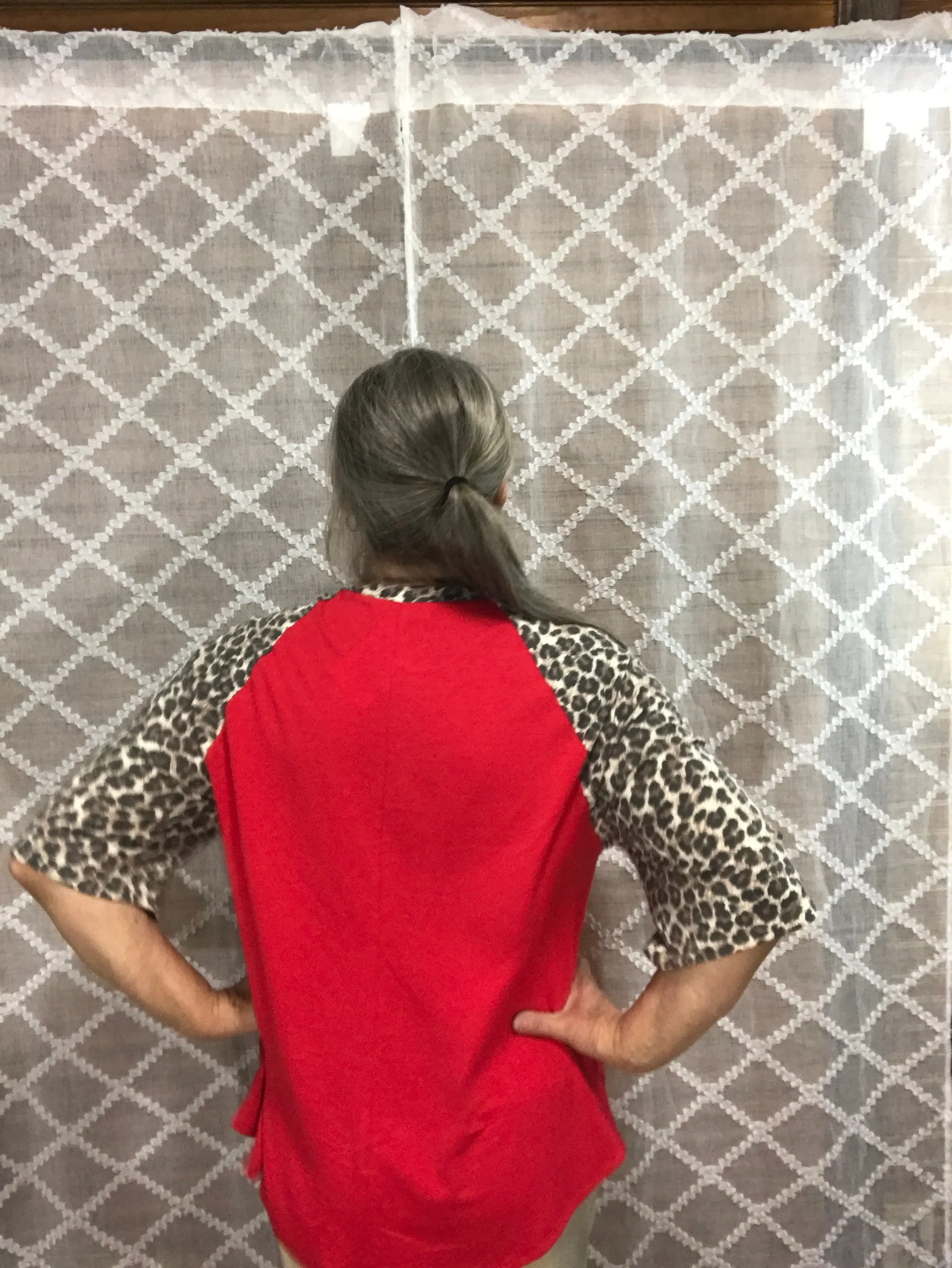 Leopard Sleeve and Pocket Shirt