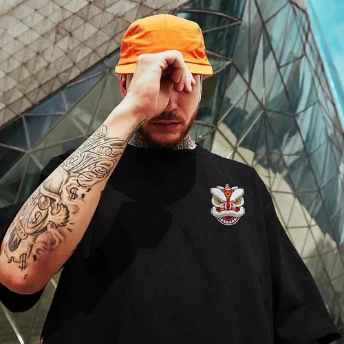 “lion dance”Trendy Brand Hip-hop Loose T-shirt
