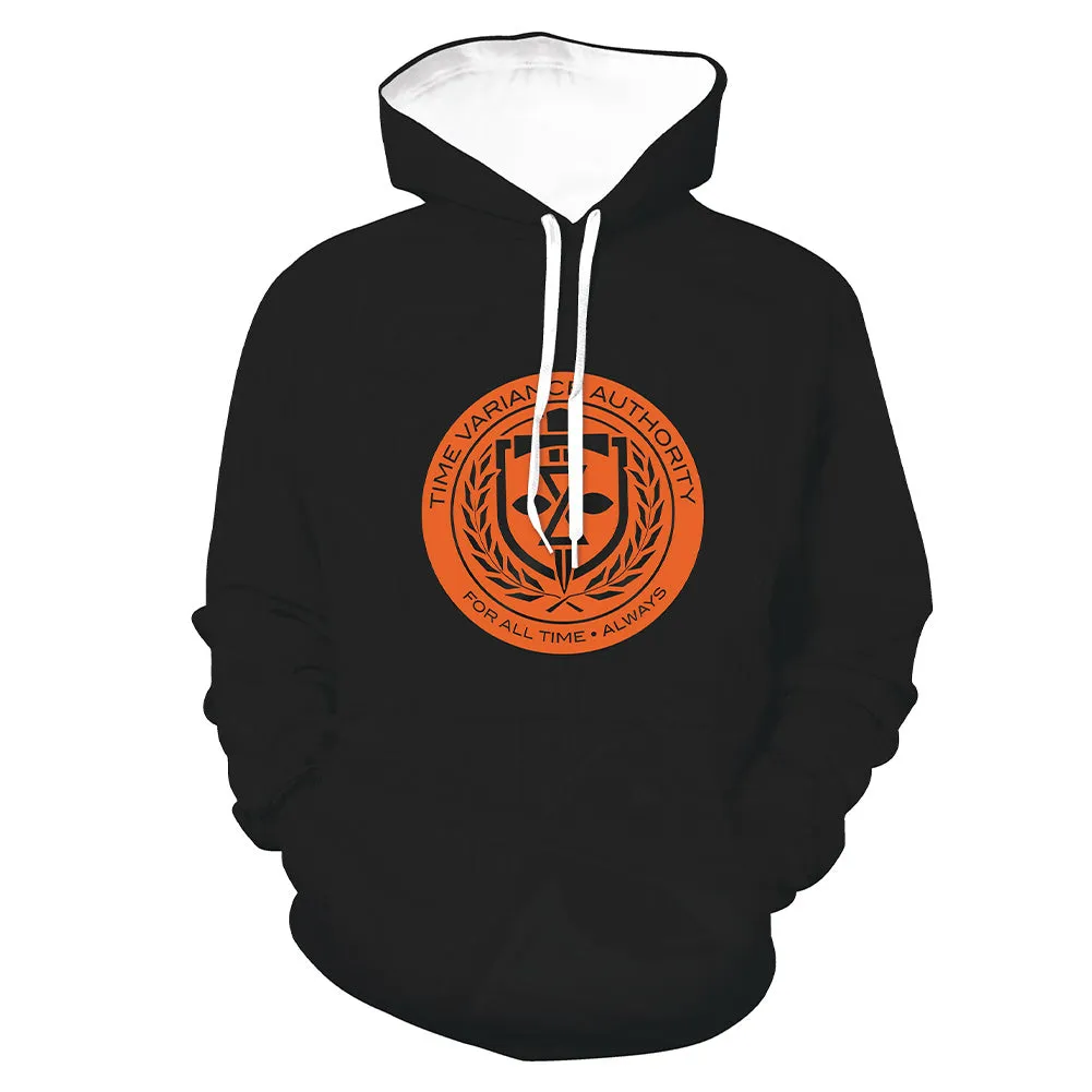 Loki TVA Logo 3D Printed Cosplay 3D Printed Sweatshirt Men Women Casual Streetwear Pullover