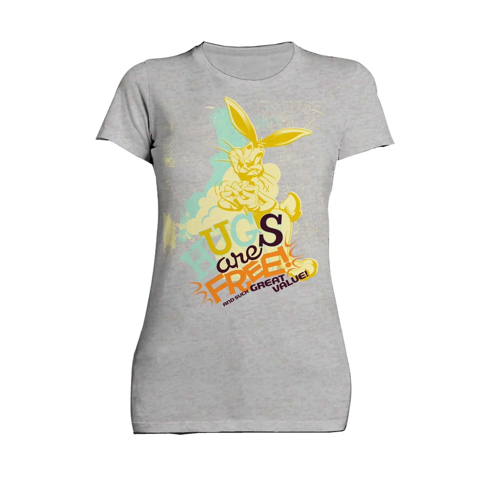 Looney Tunes Bugs Bunny Retro Hugs Free Women's T-shirt