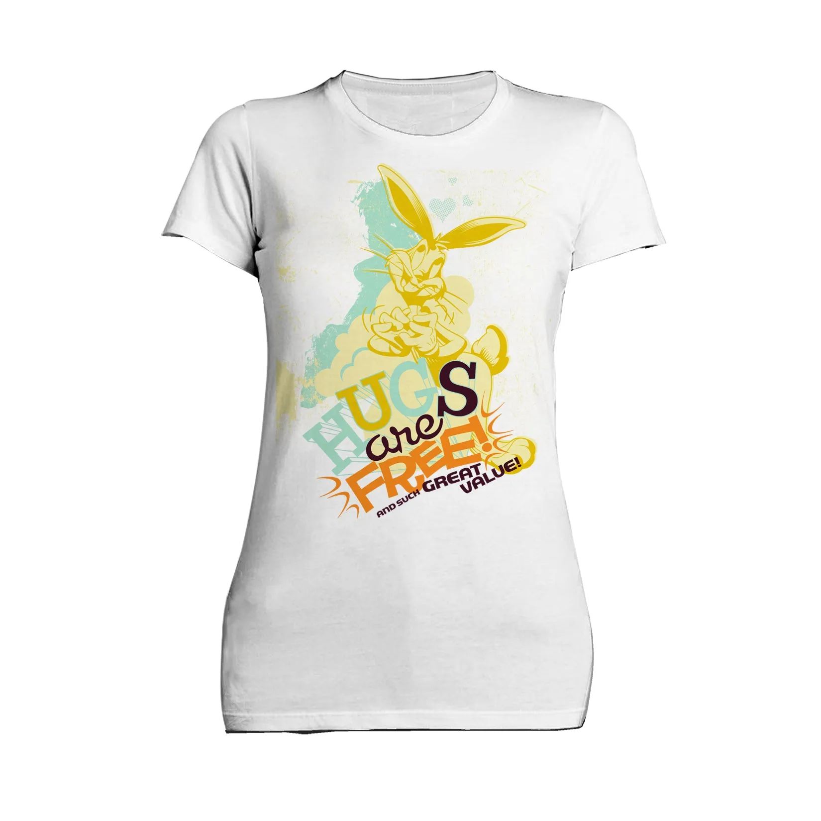 Looney Tunes Bugs Bunny Retro Hugs Free Women's T-shirt