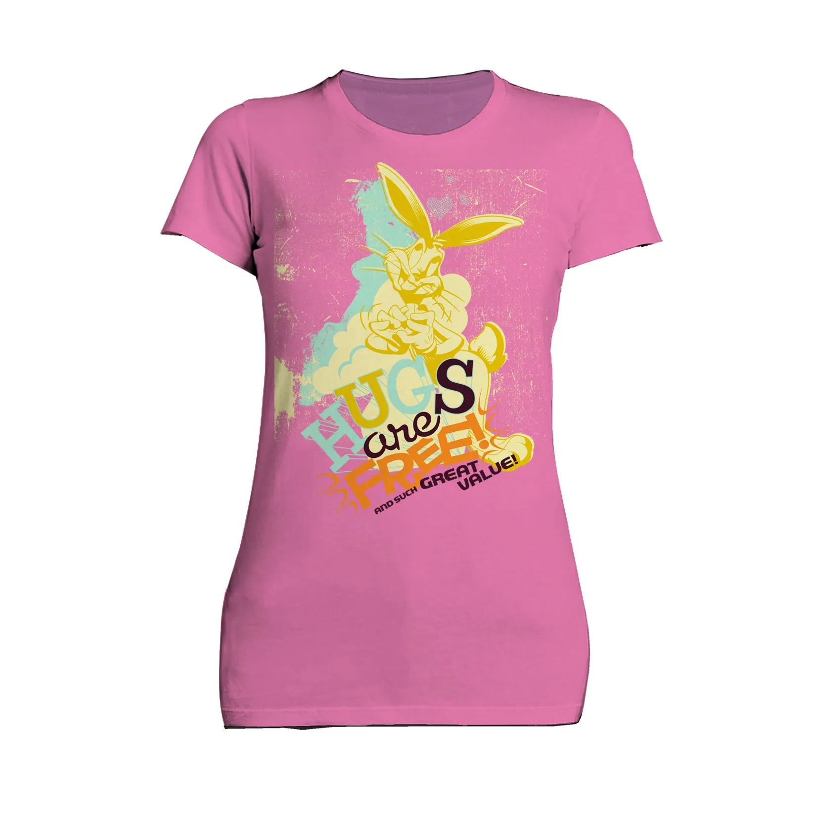 Looney Tunes Bugs Bunny Retro Hugs Free Women's T-shirt
