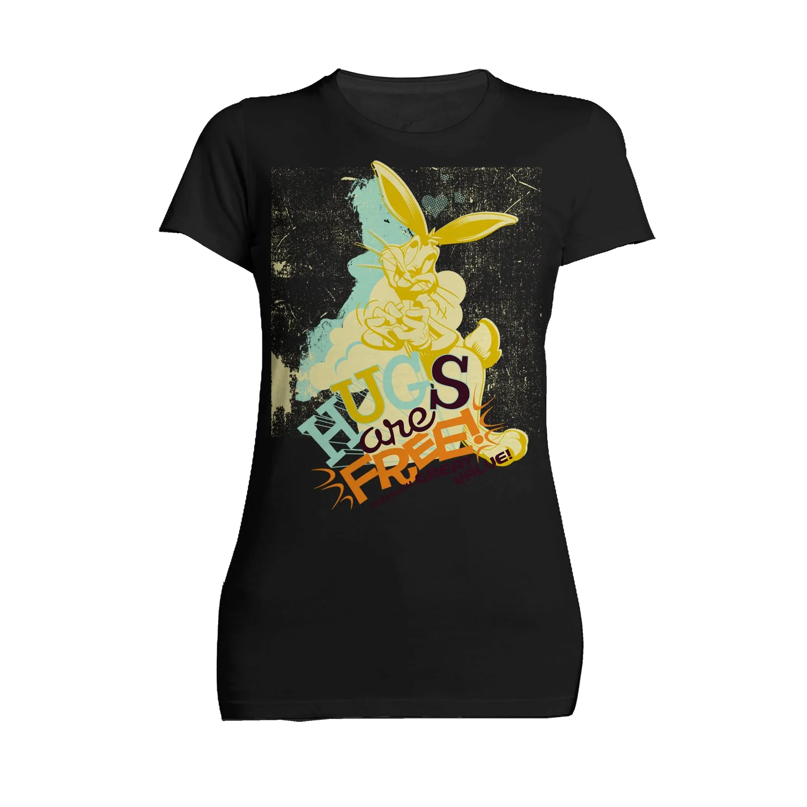 Looney Tunes Bugs Bunny Retro Hugs Free Women's T-shirt