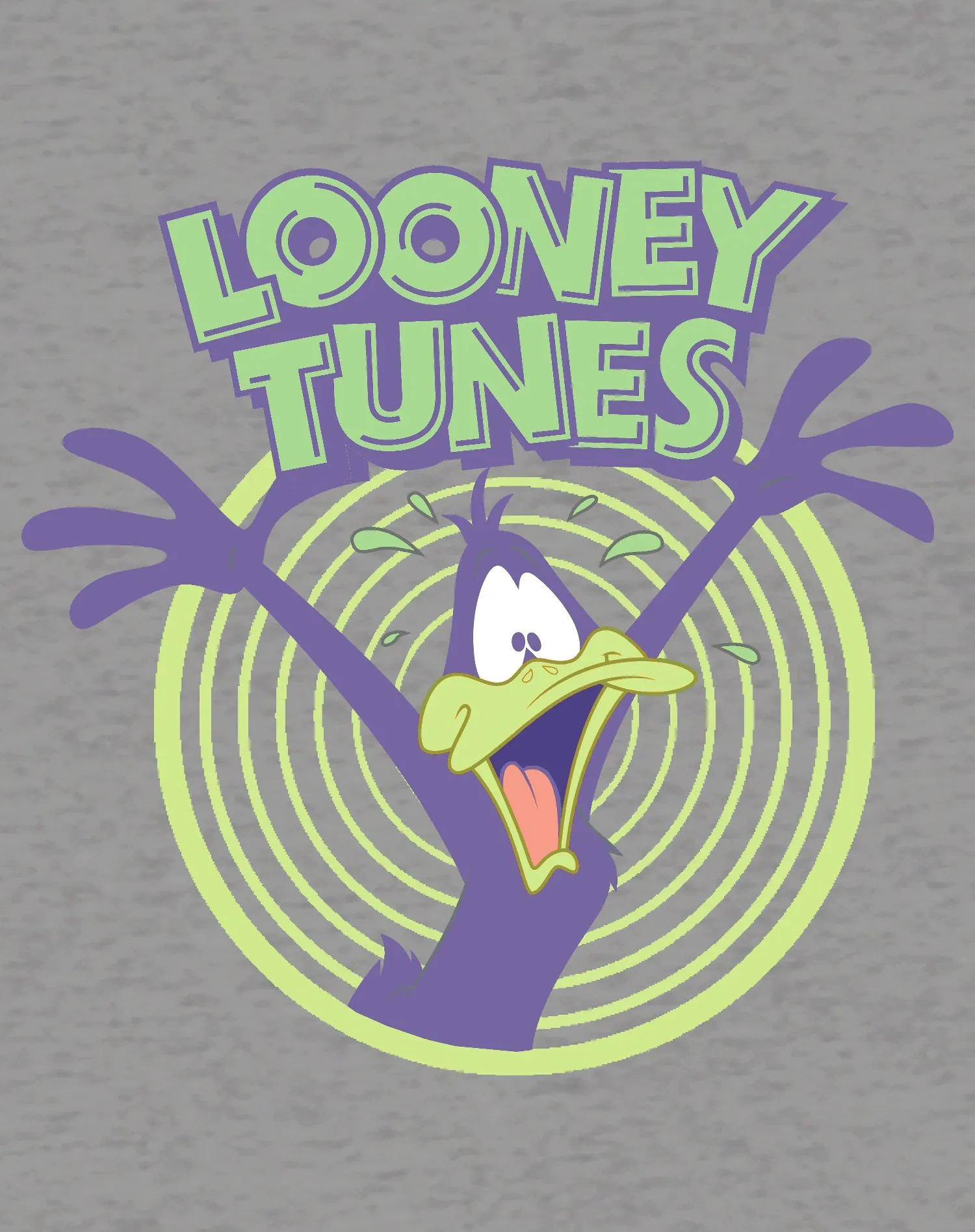 Looney Tunes Daffy Duck  Logo Crazy Official Youth T-shirt