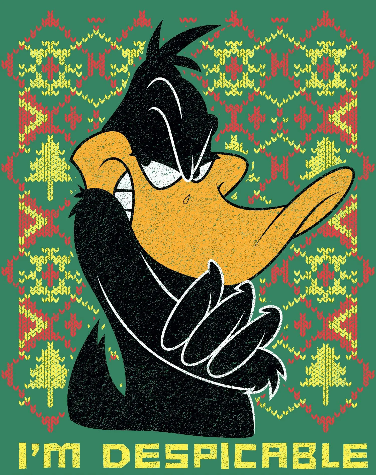 Looney Tunes Daffy Duck Xmas Despicable Official Youth T-Shirt