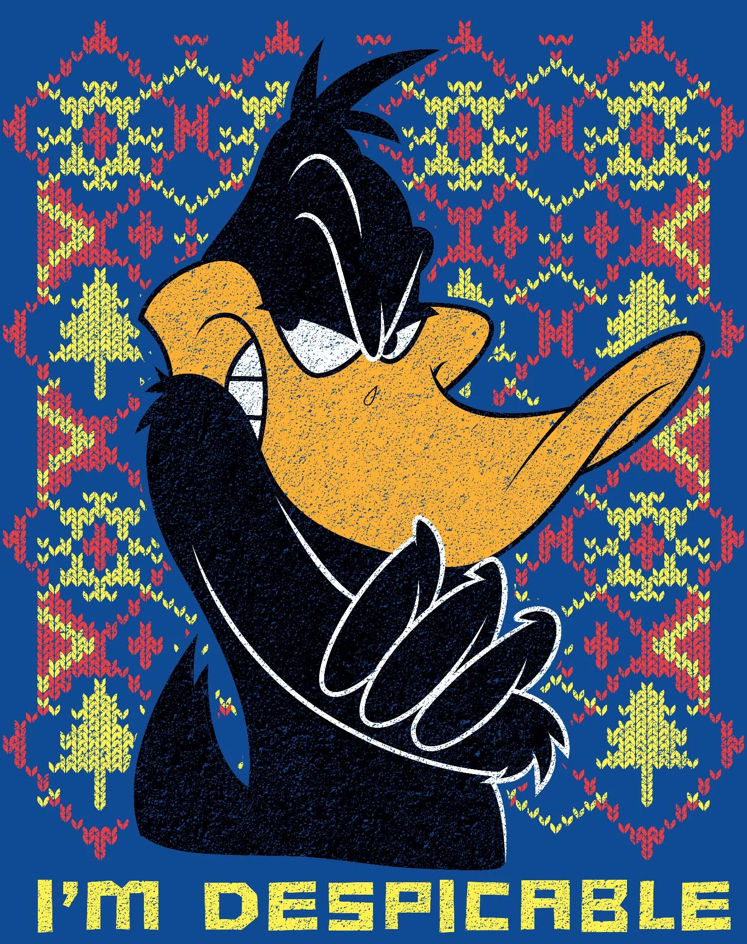 Looney Tunes Daffy Duck Xmas Despicable Official Youth T-Shirt