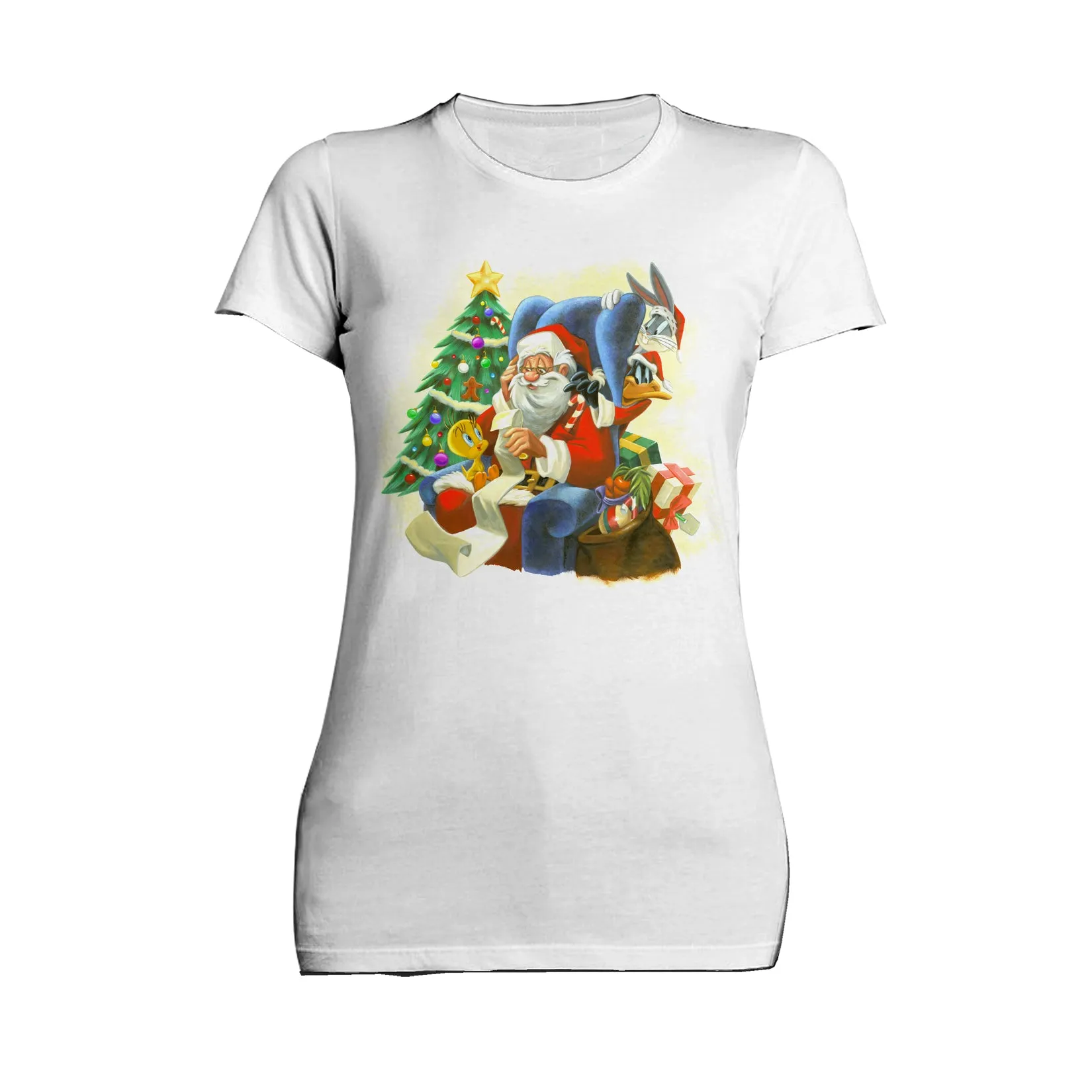 Looney Tunes Looney Tunes Xmas Santa Official Women's T-Shirt