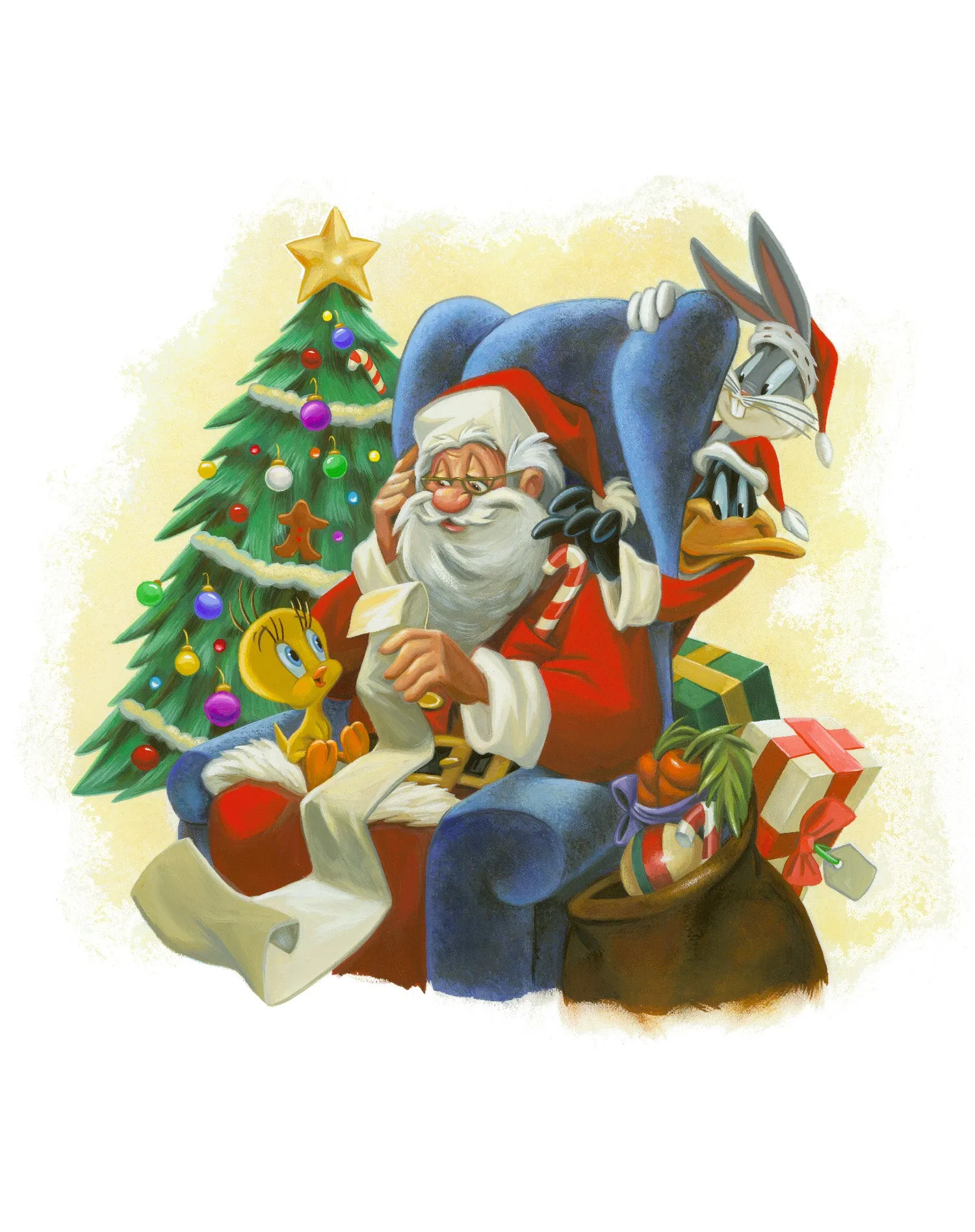Looney Tunes Looney Tunes Xmas Santa Official Women's T-Shirt