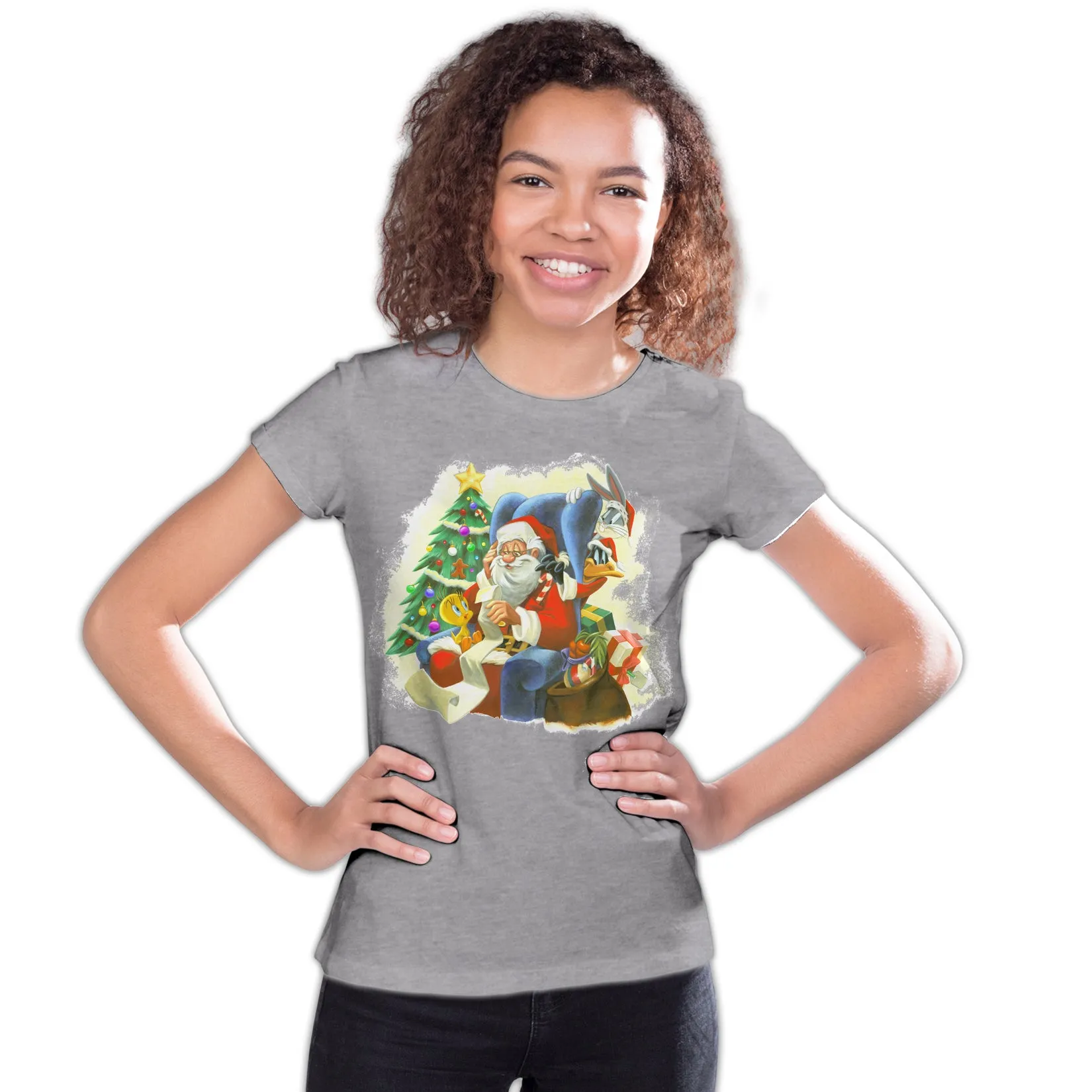 Looney Tunes Looney Tunes Xmas Santa Official Youth T-Shirt