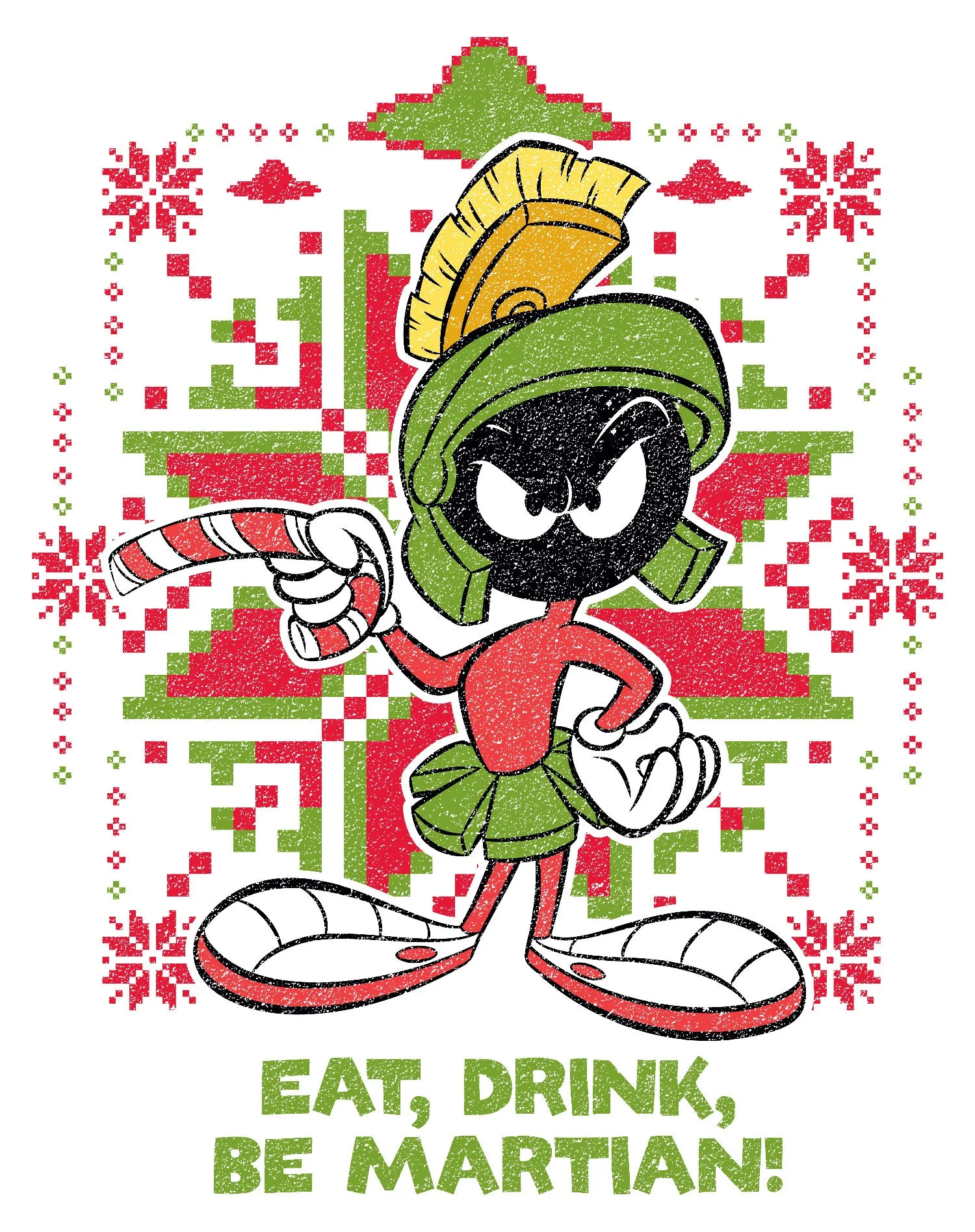 Looney Tunes Marvin Martian Xmas Eat Official Youth T-Shirt