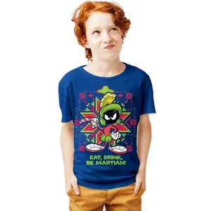 Looney Tunes Marvin Martian Xmas Eat Official Youth T-Shirt