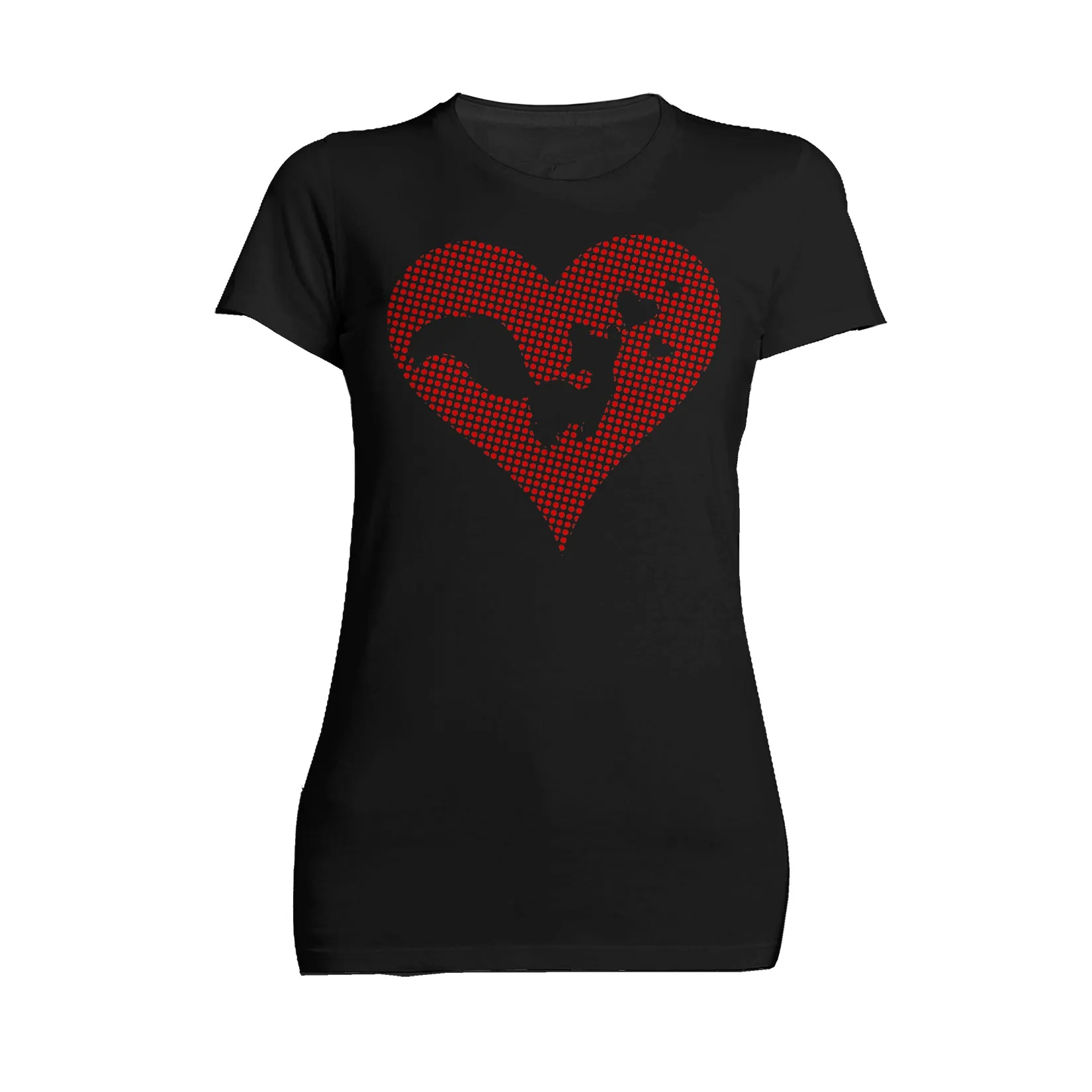 Looney Tunes Pepe Le Pew Logo Love Heart Women's T-shirt