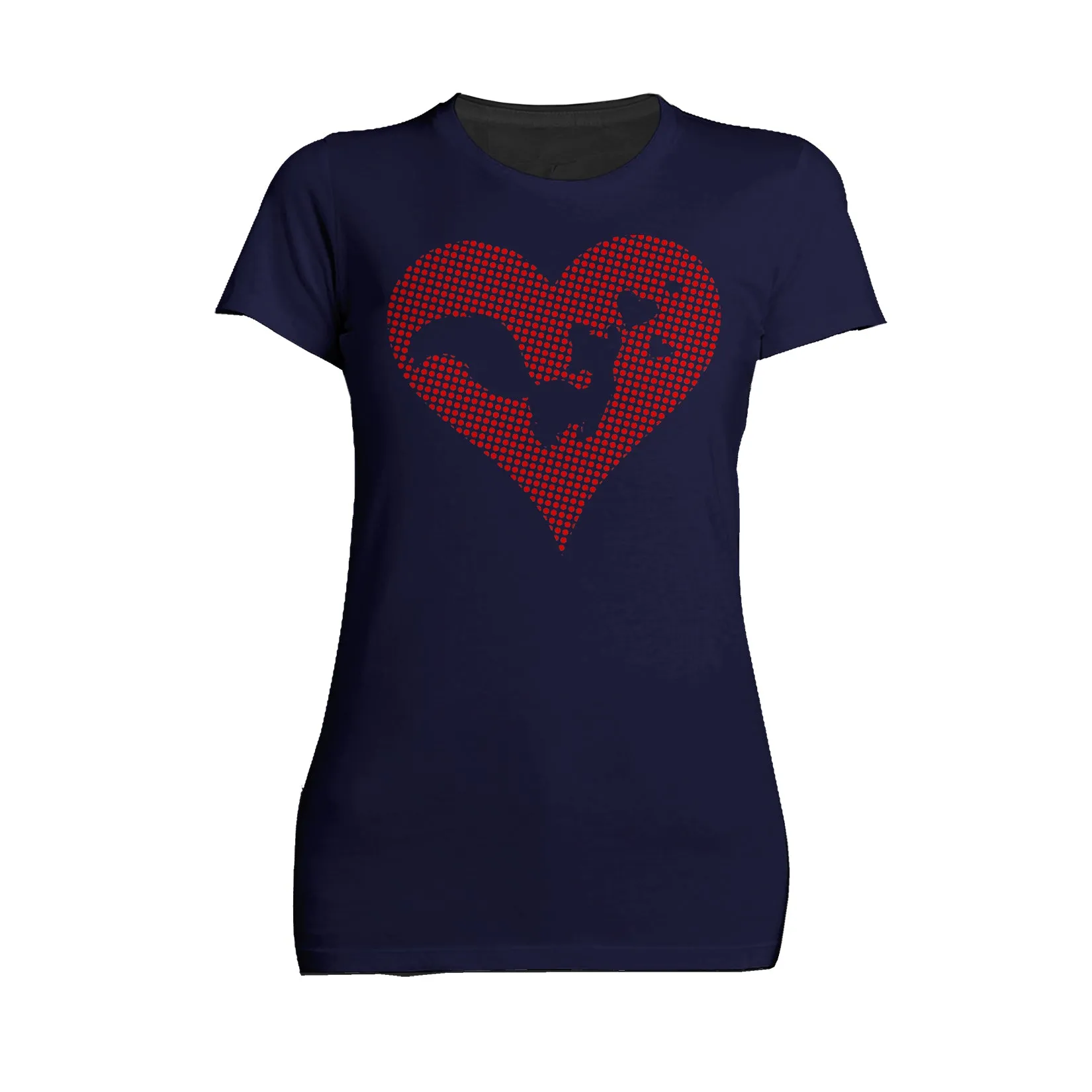 Looney Tunes Pepe Le Pew Logo Love Heart Women's T-shirt