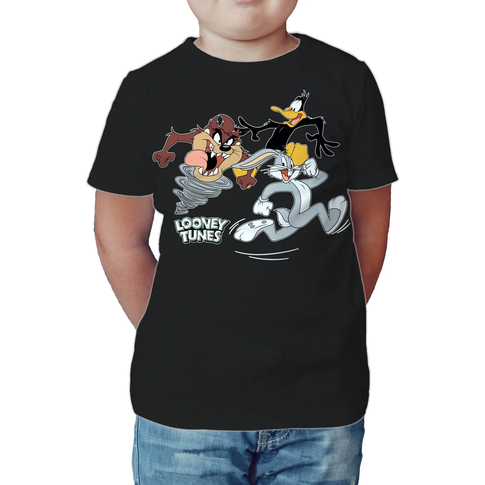 Looney Tunes Trio Bugs Daffy Taz Official Kid's T-Shirt