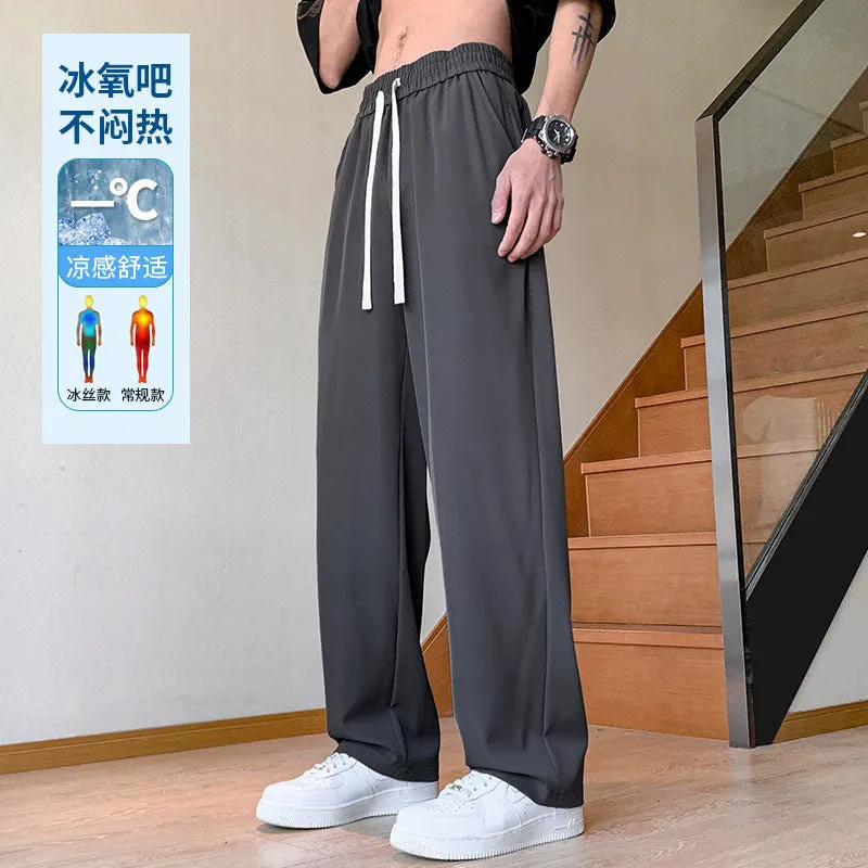 Men’s Straight Fit Drape Pants – Trendy, Light & Versatile