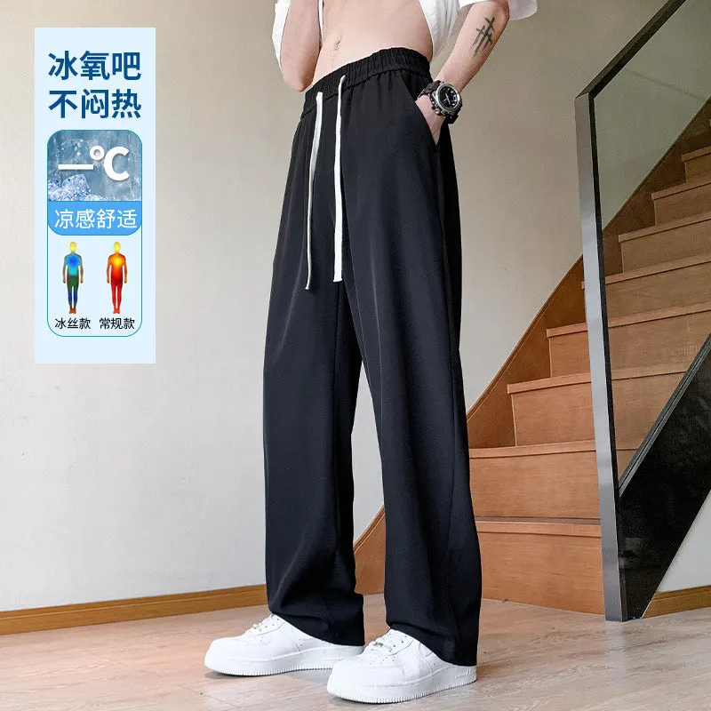 Men’s Straight Fit Drape Pants – Trendy, Light & Versatile