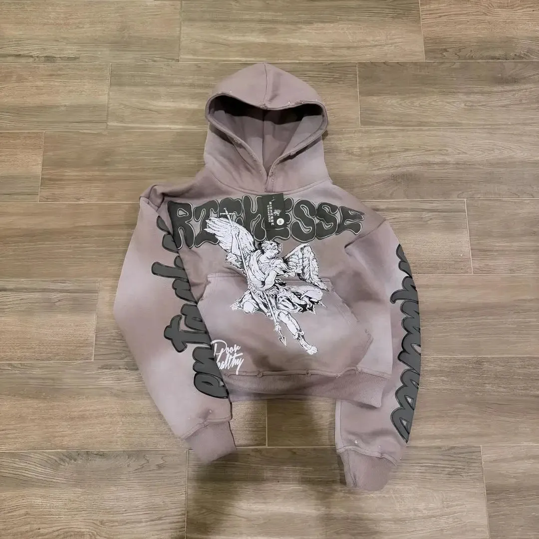 Men's Streetwear "Color Letter" Graphic Print Hoodies