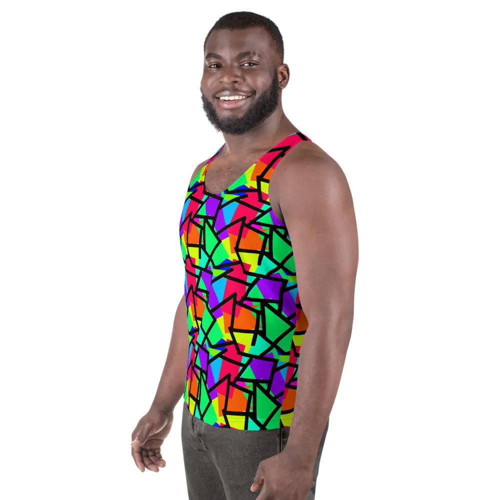 Mens Tank Top, Cupcake Diagonals