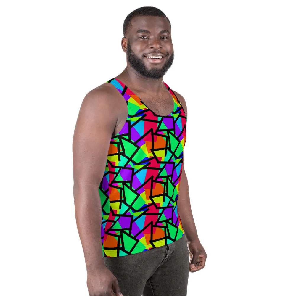 Mens Tank Top, Cupcake Diagonals