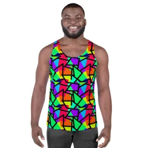 Mens Tank Top, Cupcake Diagonals