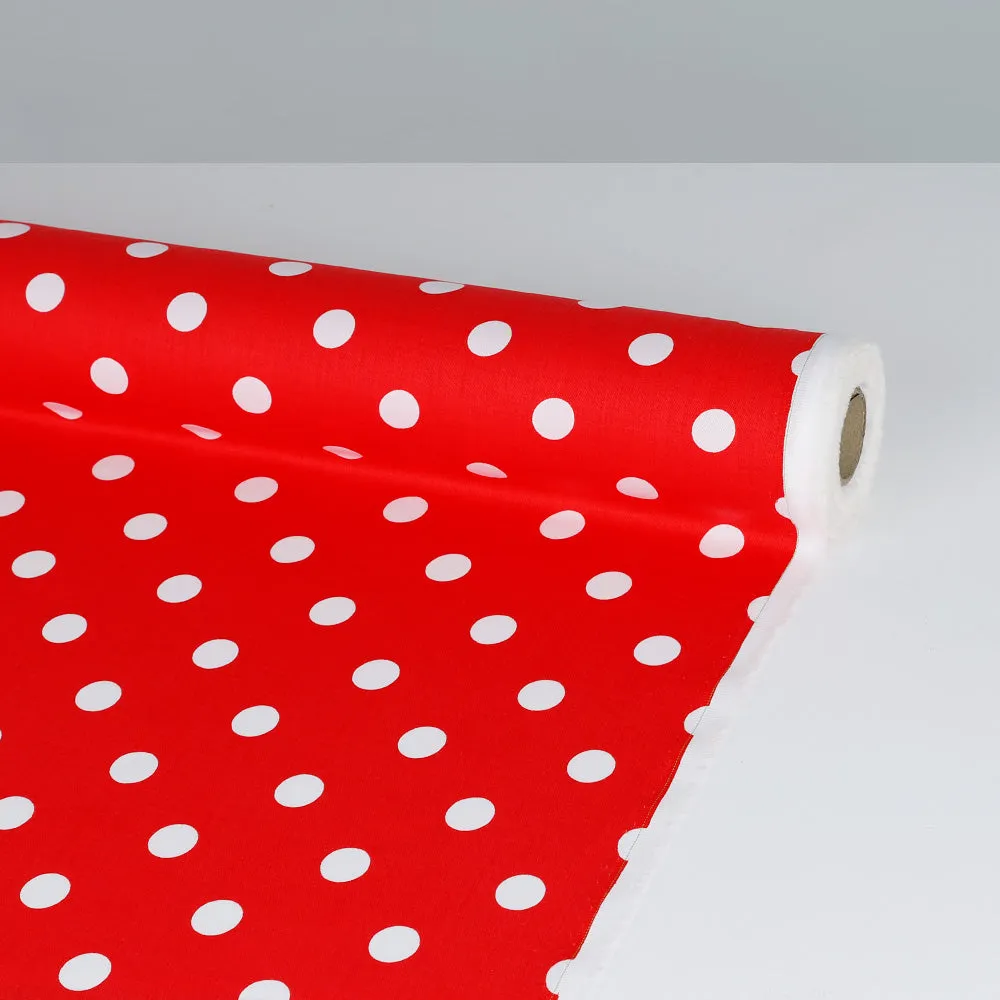 Minnie Spot Cotton / Rayon Twill - Red (pieces)