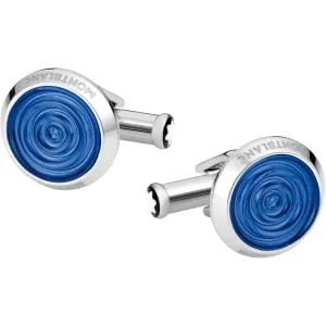 Montblanc Gemelli Urban Spirit steel with blue resin insert 116655