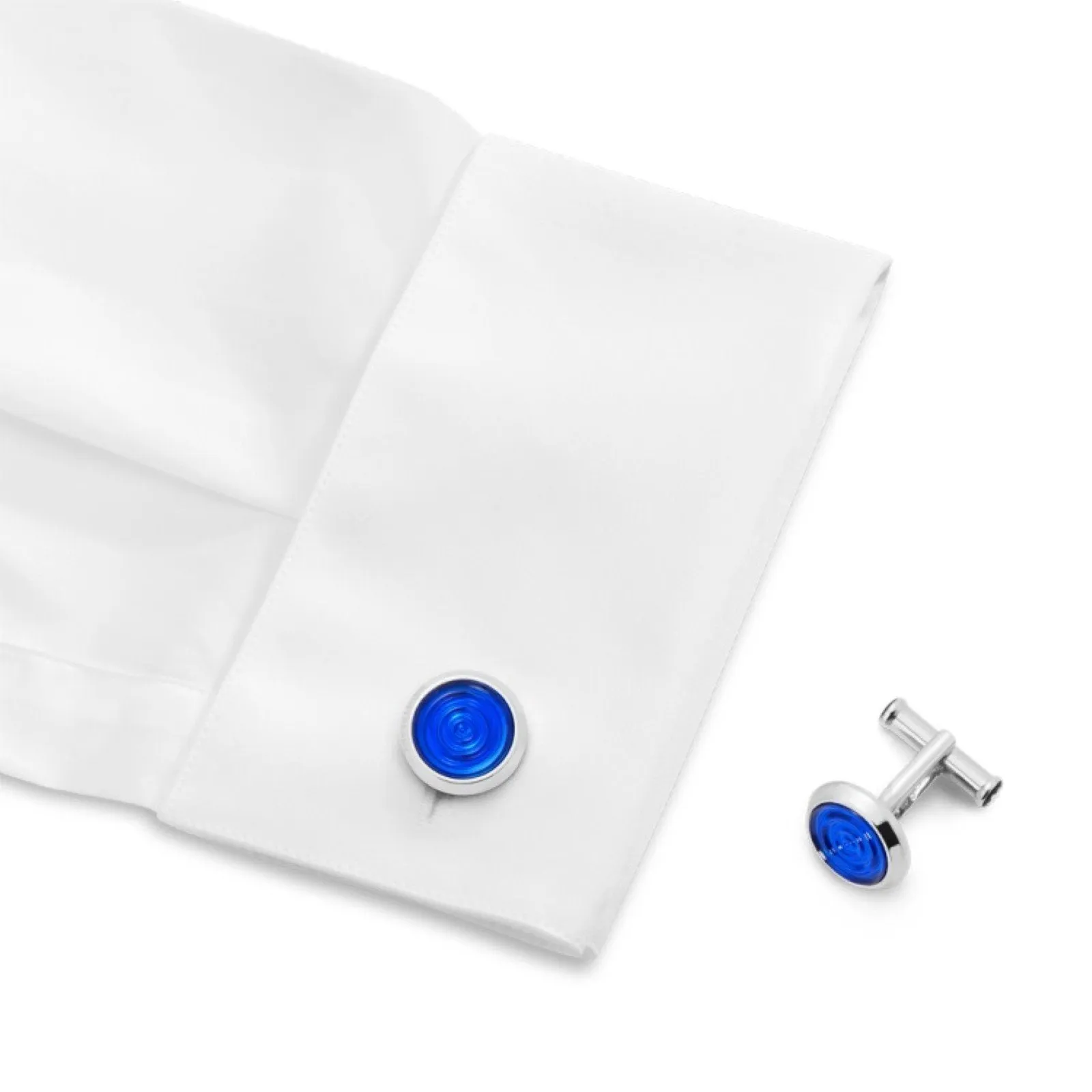 Montblanc Gemelli Urban Spirit steel with blue resin insert 116655