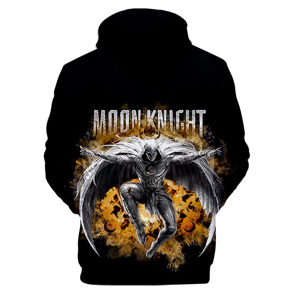 Moon Knight Cosplay Hoodie 3D Printed Hooded Sweatshirt Men Women Casual Streetwear Pullover