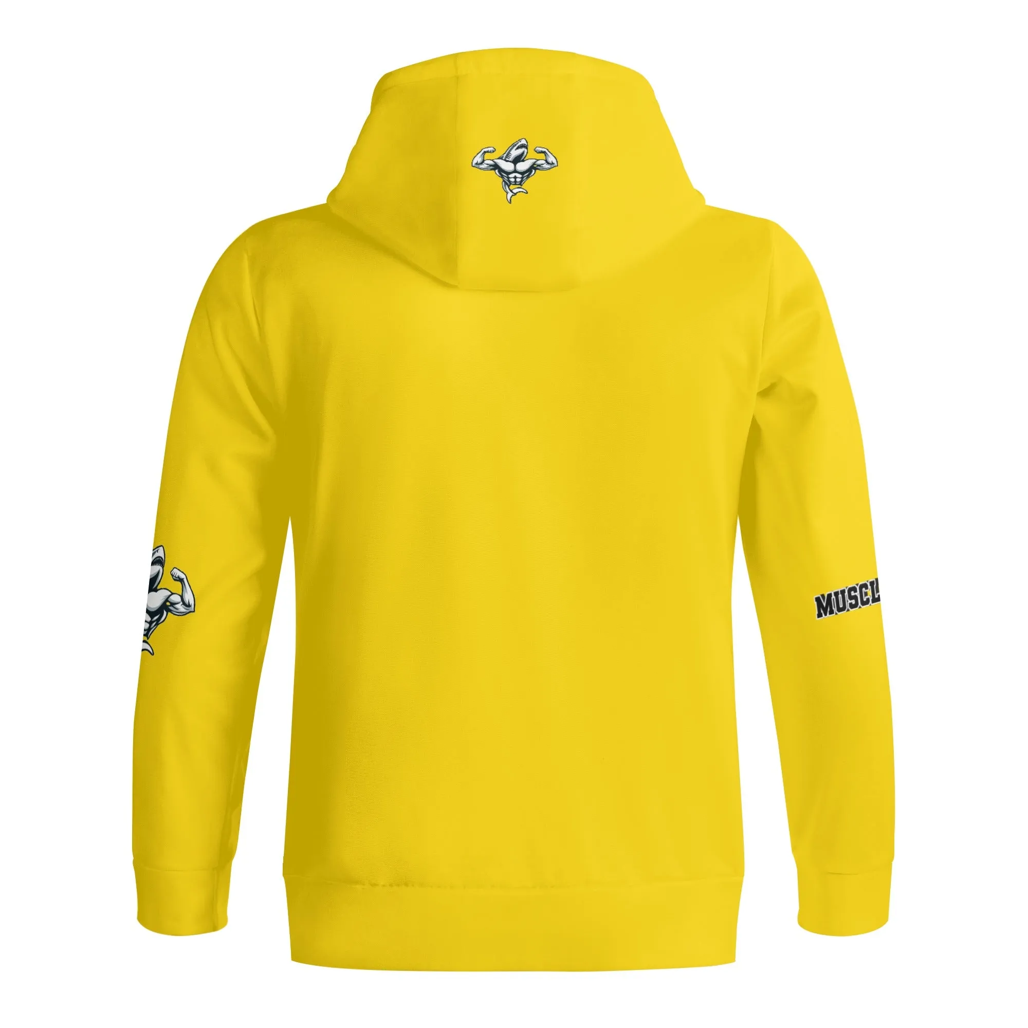 Muscle Body Zip Turtleneck Hoodie Streetwear