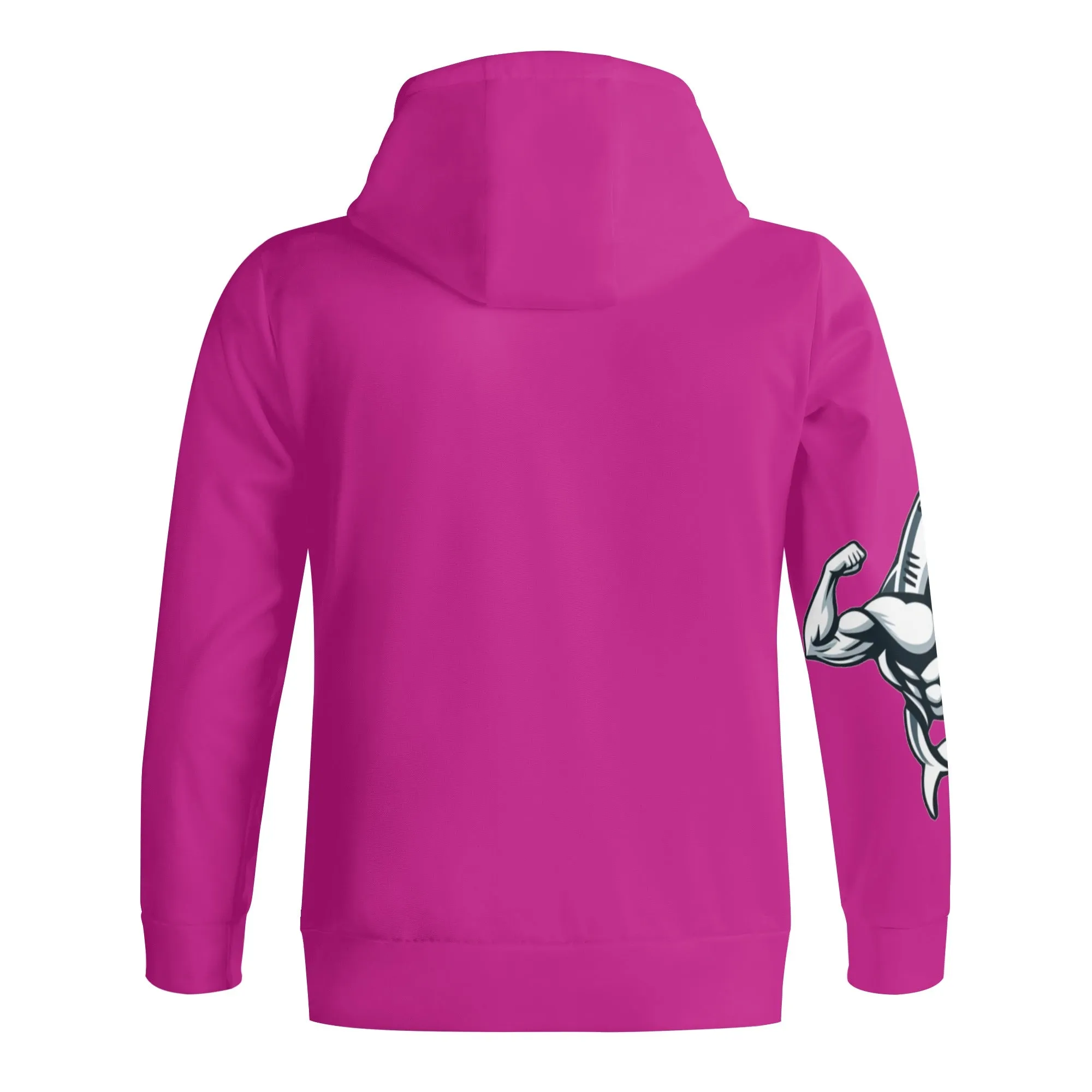 Muscle Body Zip Turtleneck Hoodie Streetwear