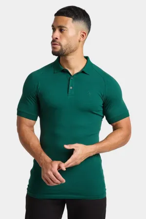 Muscle Fit Polo Shirt in Oxidised Green