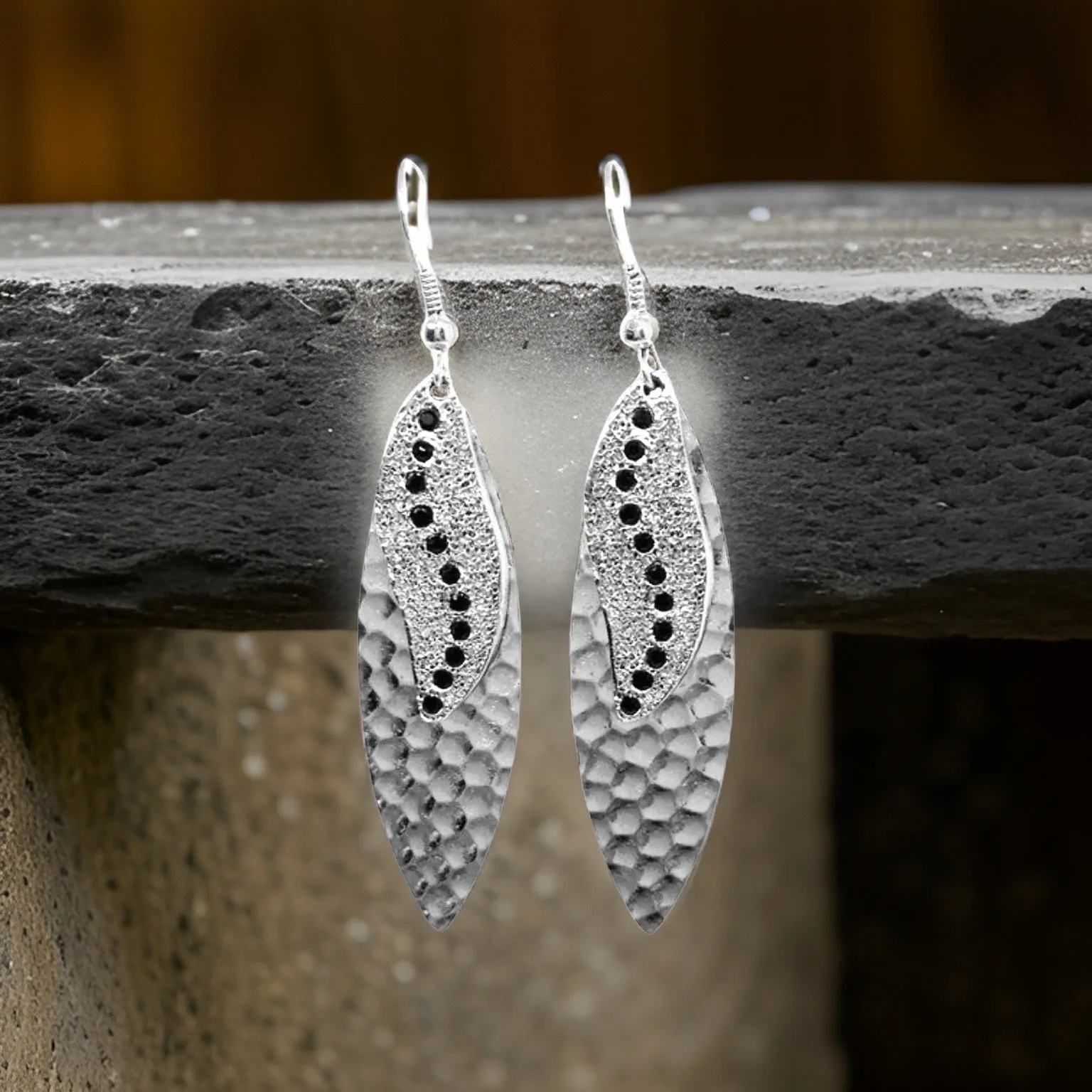 Navette Sun Rays Earrings