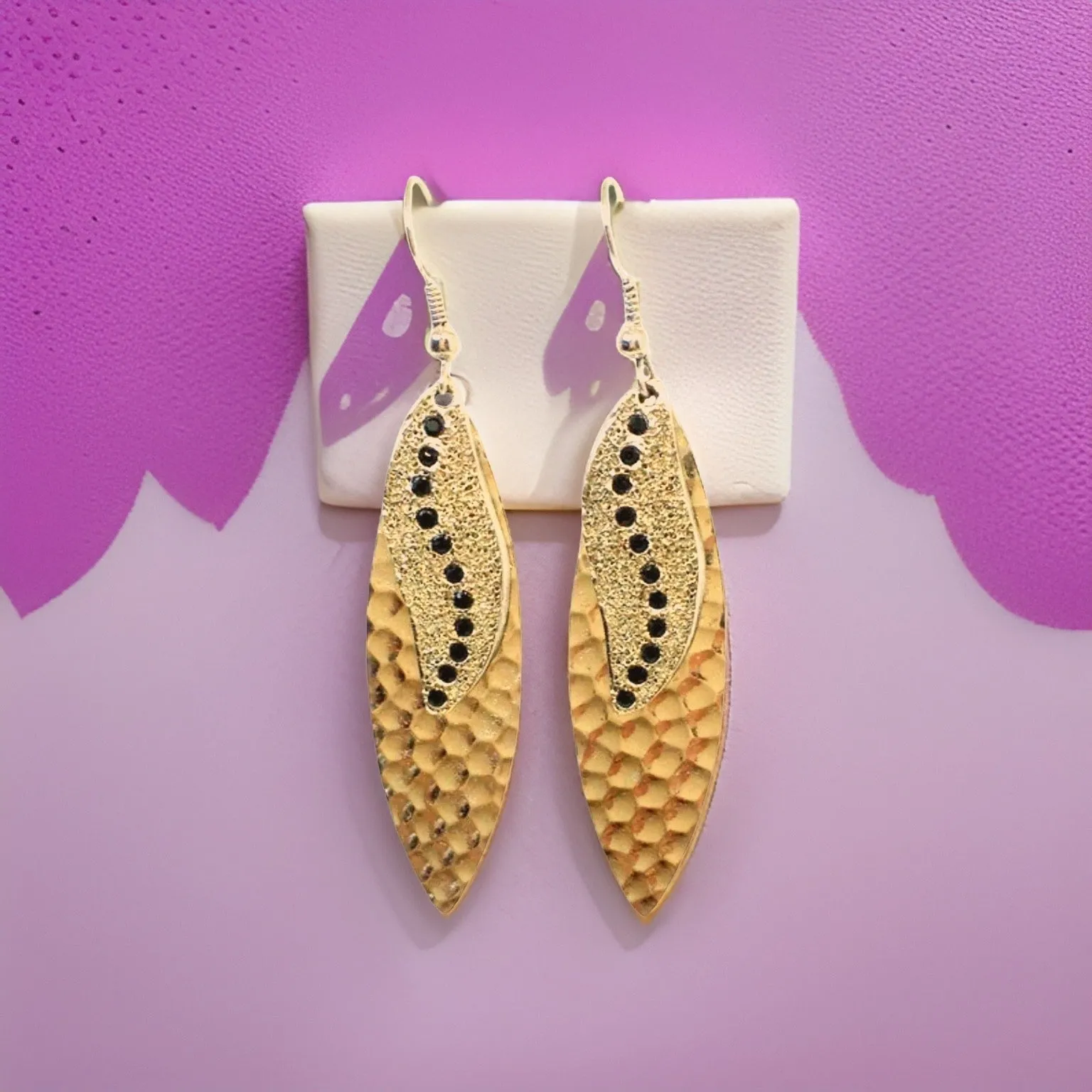 Navette Sun Rays Earrings