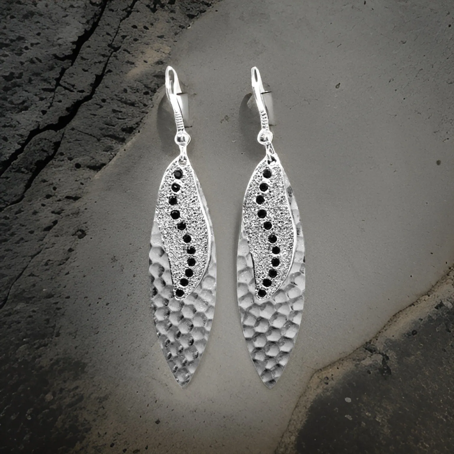 Navette Sun Rays Earrings