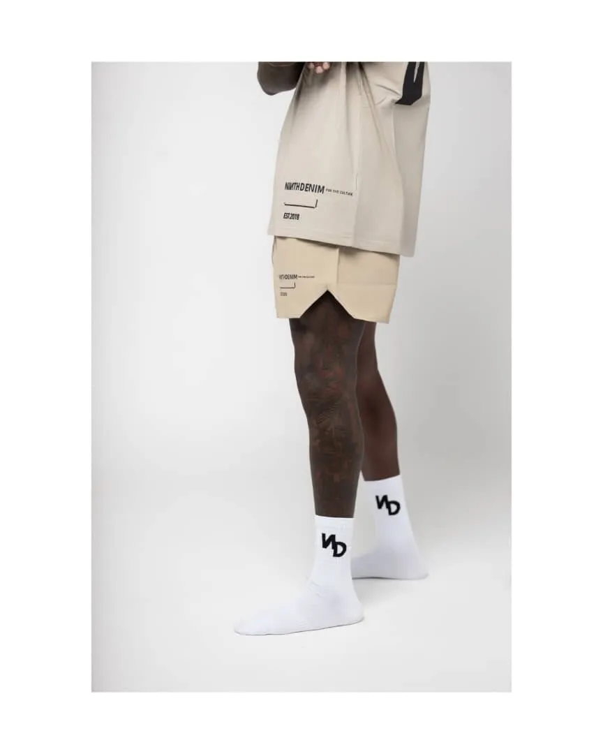 ND LOGO TERRY COTTON ATHLETIC SOCKS